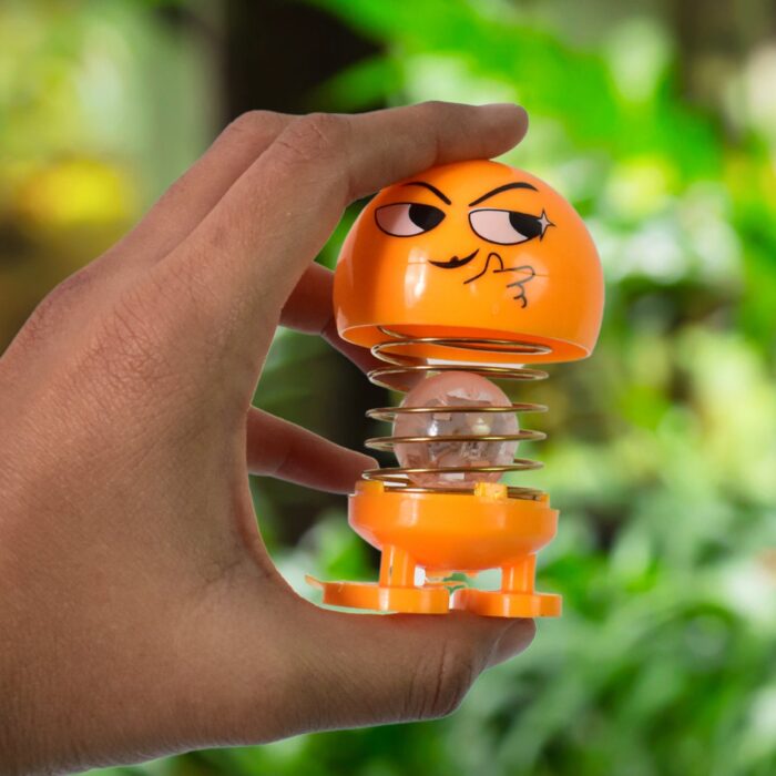 Cartoon Face, Spring Doll Dance Toy (1 Pc / With Color Box) - Image 6