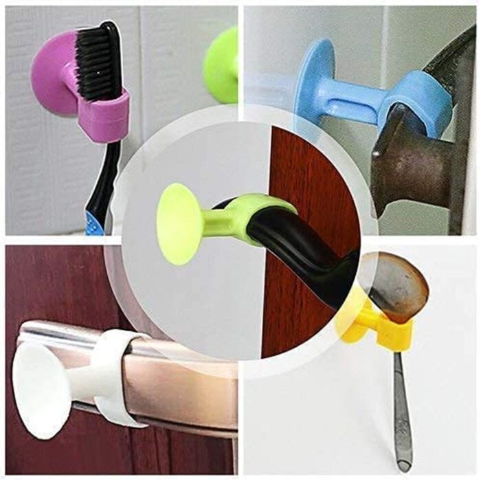 Self-Sucking Silicone Door Stopper (5 Pcs Set) - Image 6
