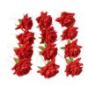 Hair Clip Red Rose Bridal Hair Pins Rose (12 Pcs Set) - Image 6