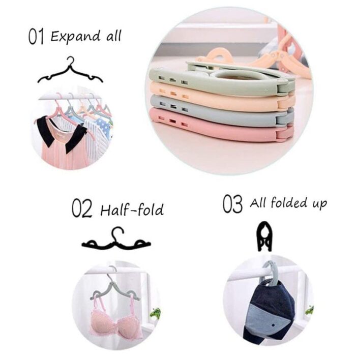 Travel Hangers, Portable Folding Clothes Hangers (1 Pc / Small) - Image 8
