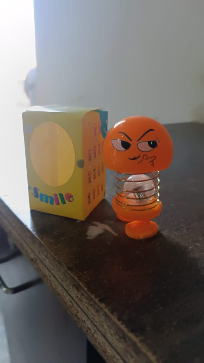 Cartoon Face, Spring Doll Dance Toy (1 Pc / With Color Box) - Image 7